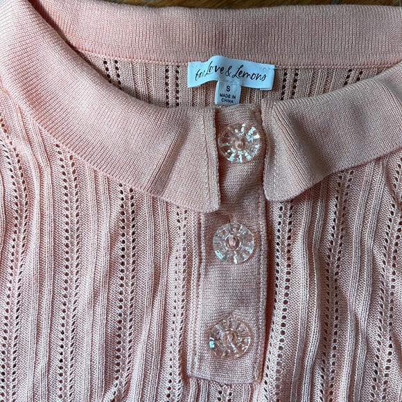 For love and lemons Peach cropped t-shirt - Picture 2 of 3